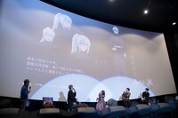 TVアニメ「ノケモノたちの夜」の先行上映会の様子。