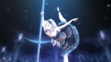 アニメ「ポールプリンセス!!」御子白ユカリのポールダンスショームービーより。