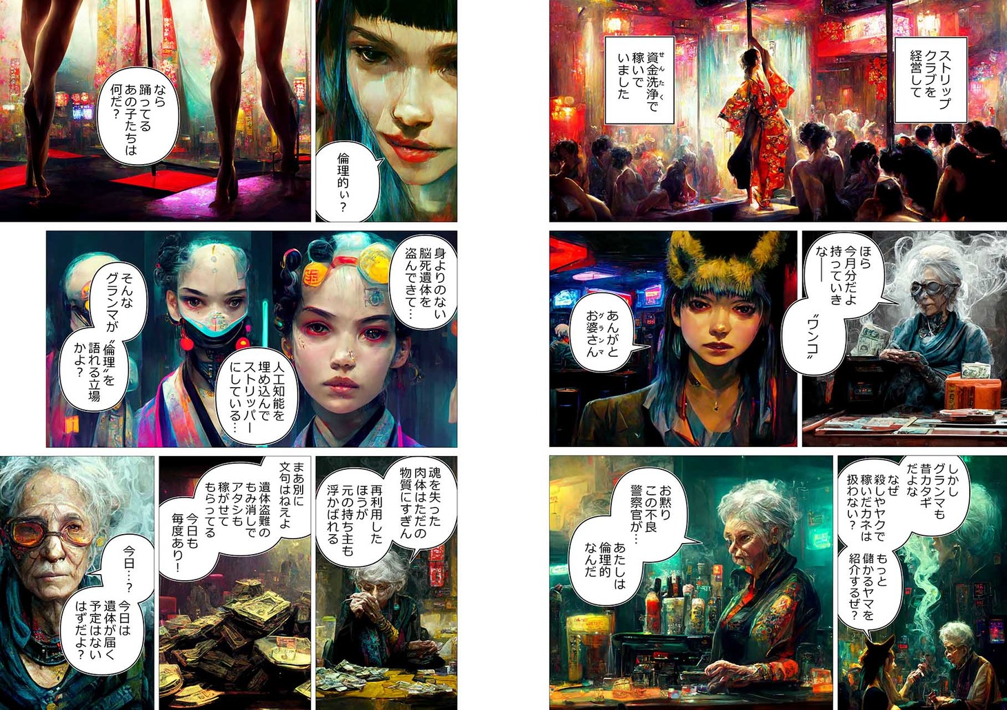 「サイバーパンク桃太郎」より。