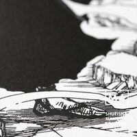 「BLEACH」活版印刷作品。