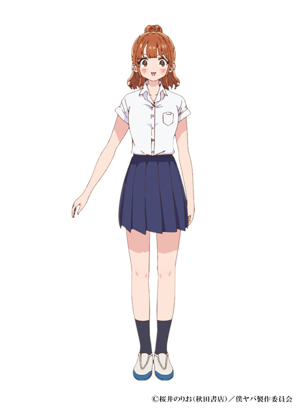関根萌子（CV：潘めぐみ）。ゆるふわギャル系の女子。自分のことは「萌」と呼ぶ。見た目は派手で言動が軽い一面もあるが、実は成績が良い。兄の影響でアニメにも詳しい。(c)桜井のりお（秋田書店）／僕ヤバ製作委員会
