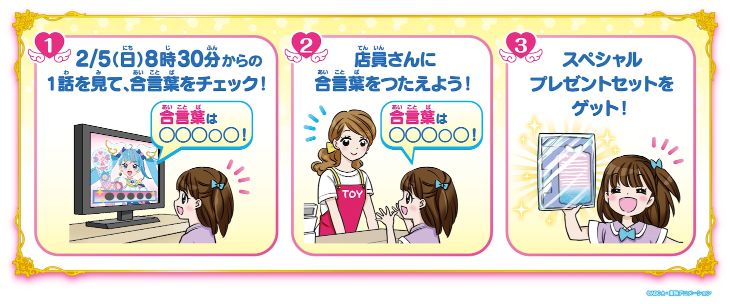 プレゼントキャンペーンの詳細。
