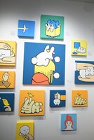 「あらゐけいいちの空想と妄想と想像と創造展」の様子。