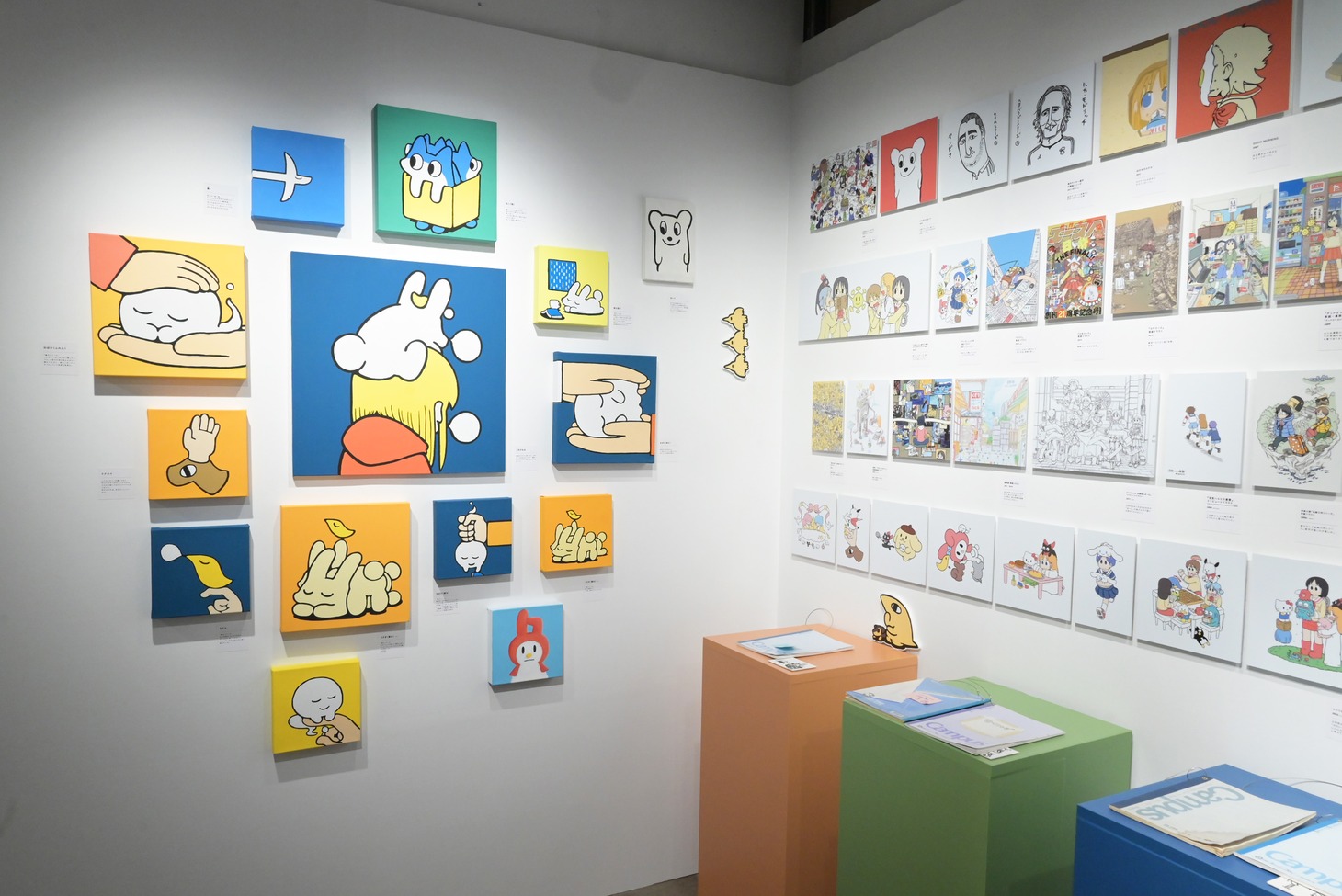 「あらゐけいいちの空想と妄想と想像と創造展」の様子。