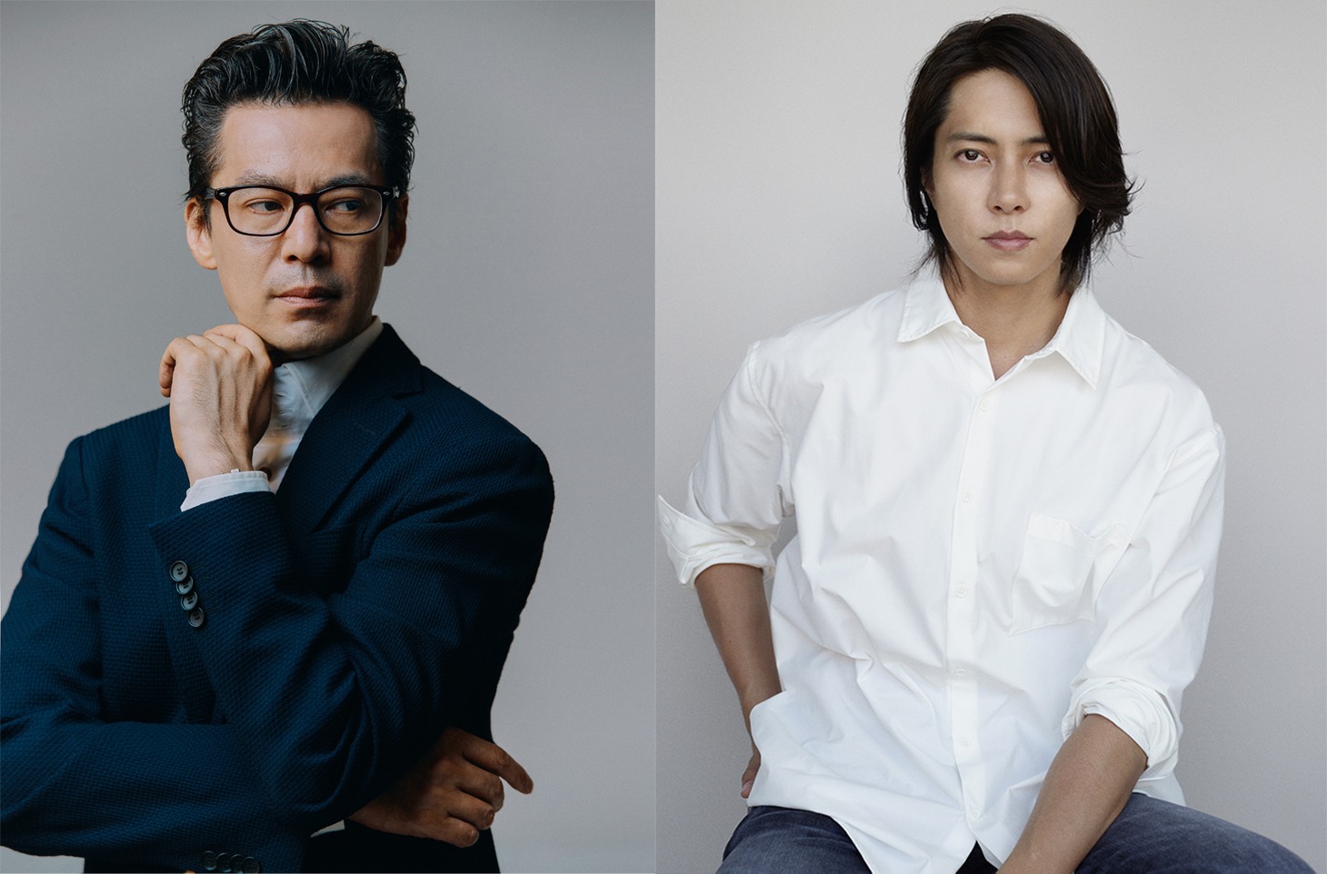 左からイ・ジェハン、山下智久　。