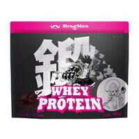 オリジナルアイテムの「ホエイプロテイン（カカオ島ショコラ風味）」。