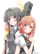 吉田南のアニメ化記念イラスト。(c)竹嶋えく・一迅社/ささやくように恋を唄う製作委員会