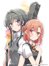 吉田南のアニメ化記念イラスト。(c)竹嶋えく・一迅社/ささやくように恋を唄う製作委員会
