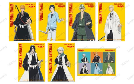 店舗の購入特典に用意されたブロマイド全7種。