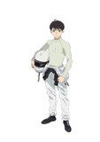 浅雛悠（CV：古屋亜南）。「小牧モータース」に所属する、寡黙な高校生F4レーサー。「応援なんていらない」と放言する頑なな性格で、表彰台に立つという夢を果たすため、ただひたむきに走り続ける。普段は小牧家に居候をしつつ、新聞配達のアルバイトをしている。 (c)KADOKAWA・TROYCA／オーバーテイク！製作委員会