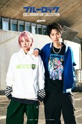 TVアニメ「ブルーロック」とアパレルブランド・glambのコラボアイテムバナー。