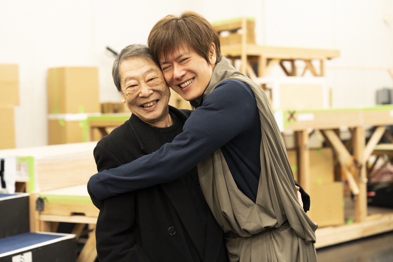 舞台「キングダム」昭王と竭氏の2役に壤晴彦、王騎役・山口祐一郎と約35年ぶりに共演
