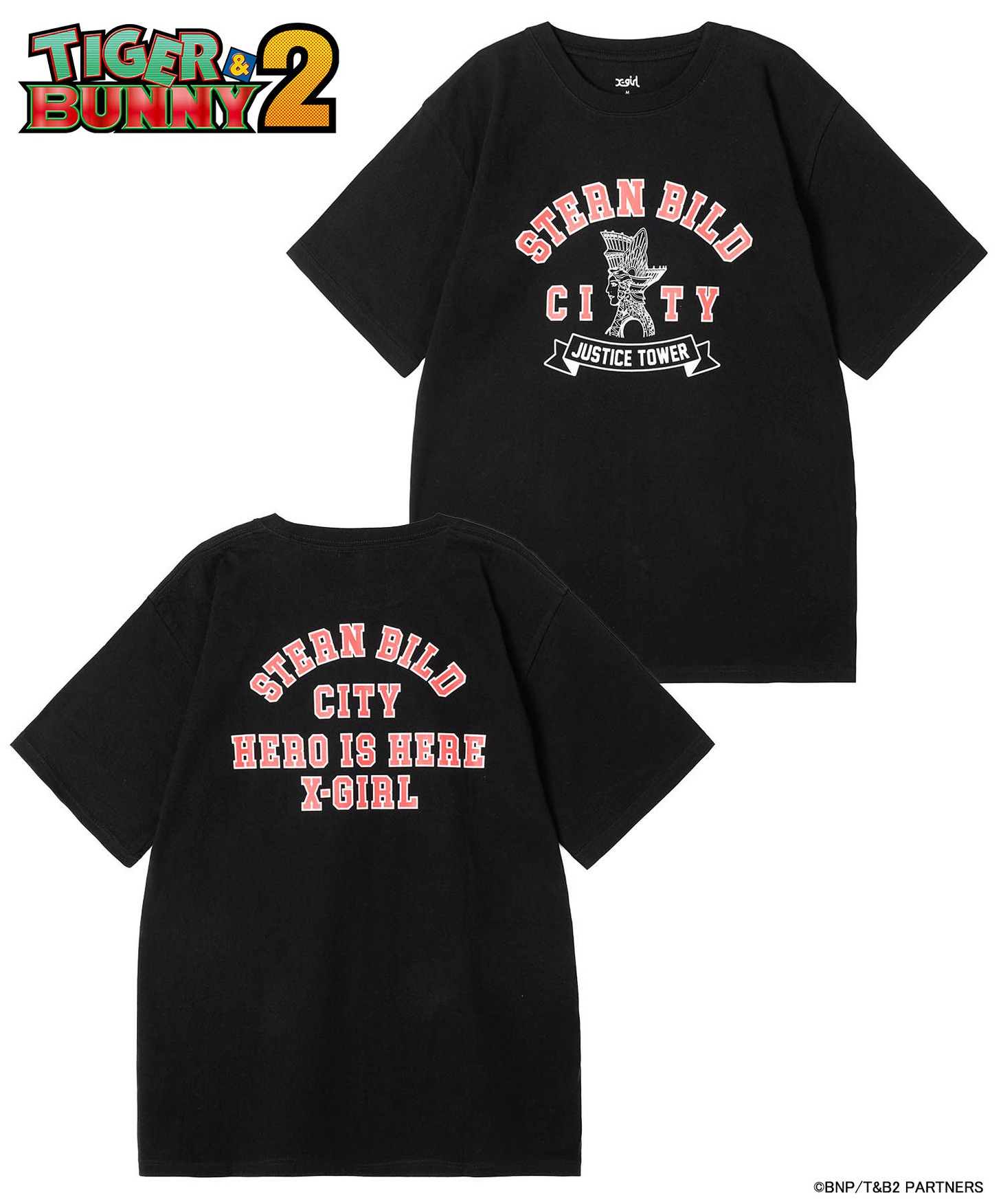 「X-girl × TIGER & BUNNY 2 STERN BILD S/S TEE」