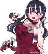 「TVアニメ『僕の心のヤバイやつ』先行上映イベント ～僕らは初めて集まった～」特典の複製ミニイラスト色紙。