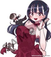 「TVアニメ『僕の心のヤバイやつ』先行上映イベント ～僕らは初めて集まった～」特典の複製ミニイラスト色紙。