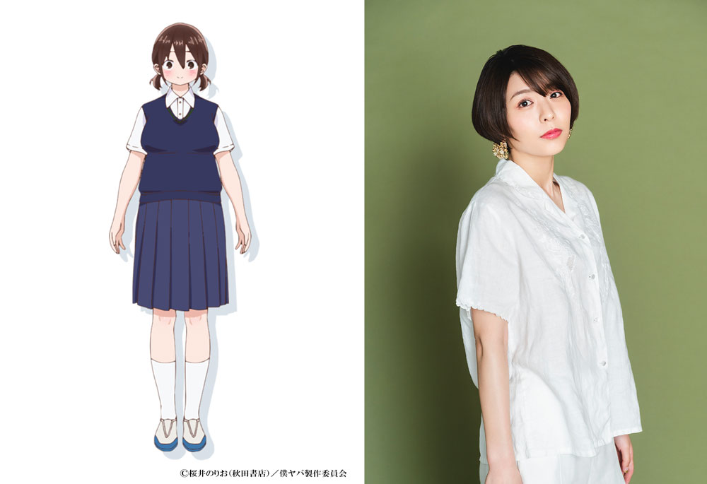 原穂乃香（左）と豊崎愛生（右）。(c)桜井のりお（秋田書店）／僕ヤバ製作委員会