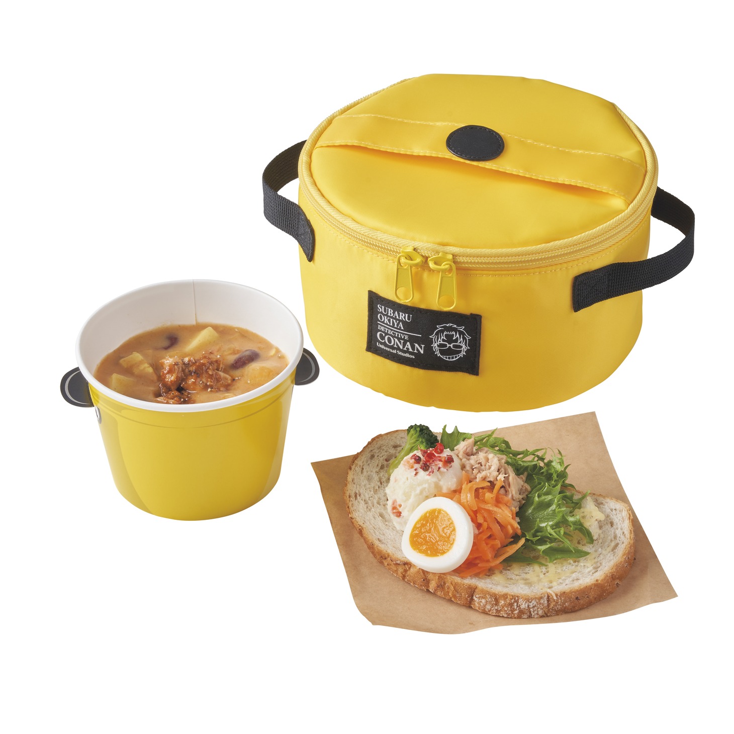 「沖矢昴のお裾分け ～チキンカレースープ＆ライ麦パンのオープンサンド～」