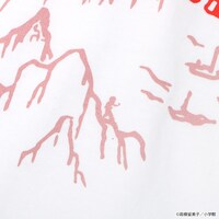 「らんま1/2 呪泉郷Tシャツ」「らんま1/2 呪泉郷スウェット」の柄アップ画像。