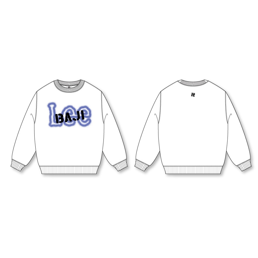 「場地圭介 スウェット WHITE」