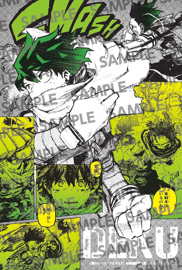 緑谷出久のイラストカード。 (c)堀越耕平／集英社