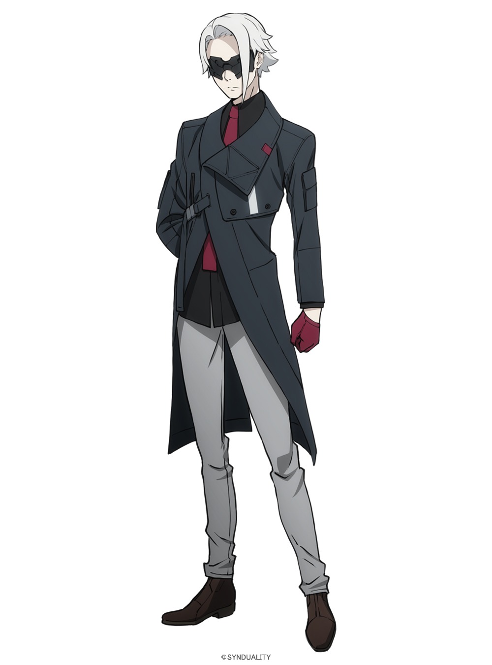 黒仮面（CV：坂泰斗）。仮面で顔を覆った正体不明の男。その言動が不明なことも多いが、パートナーであるシュネーは理解しているようで絶大な信頼をよせている。