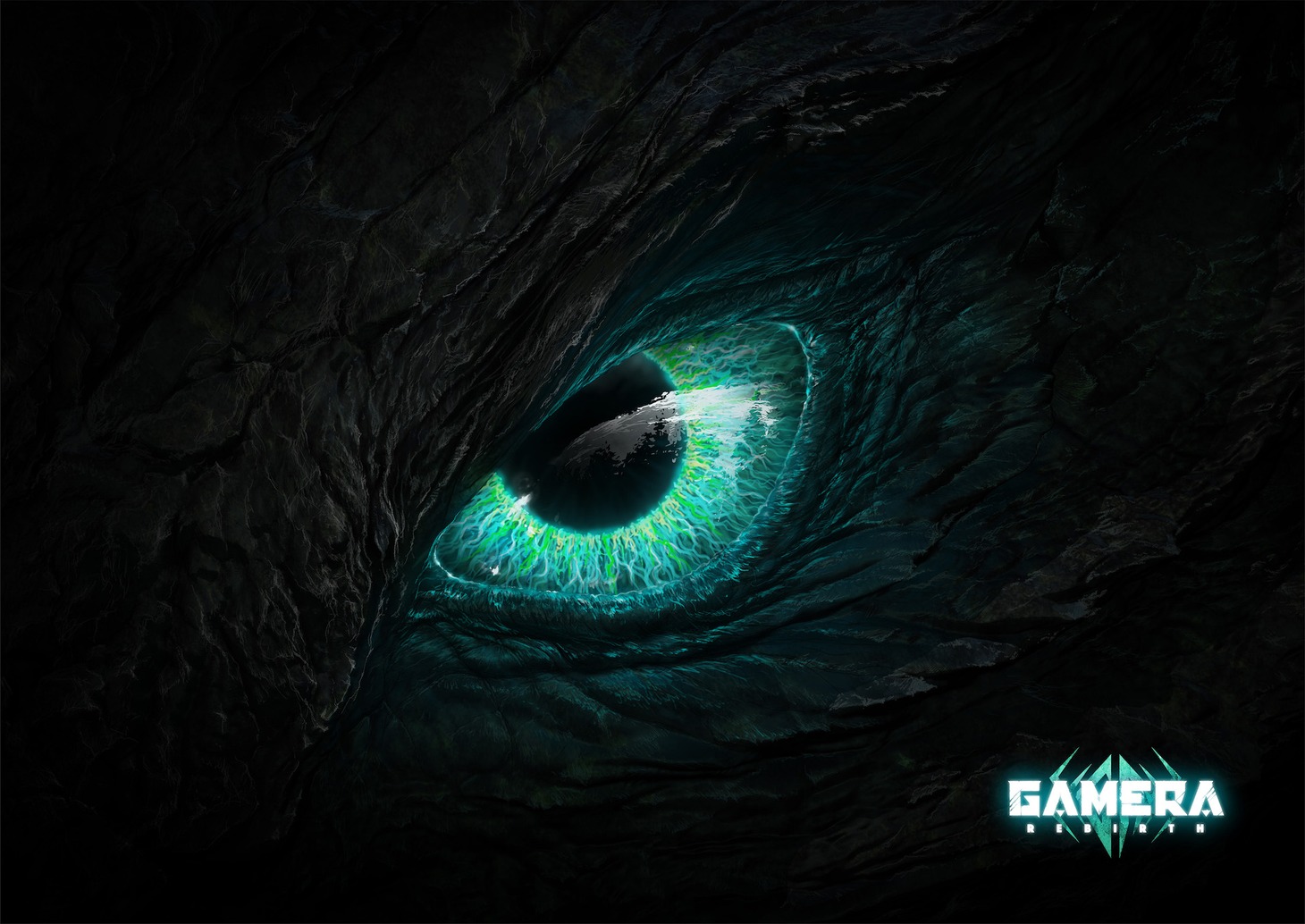 ガメラの目。(c)2023 KADOKAWA/ GAMERA Rebirth Production committee