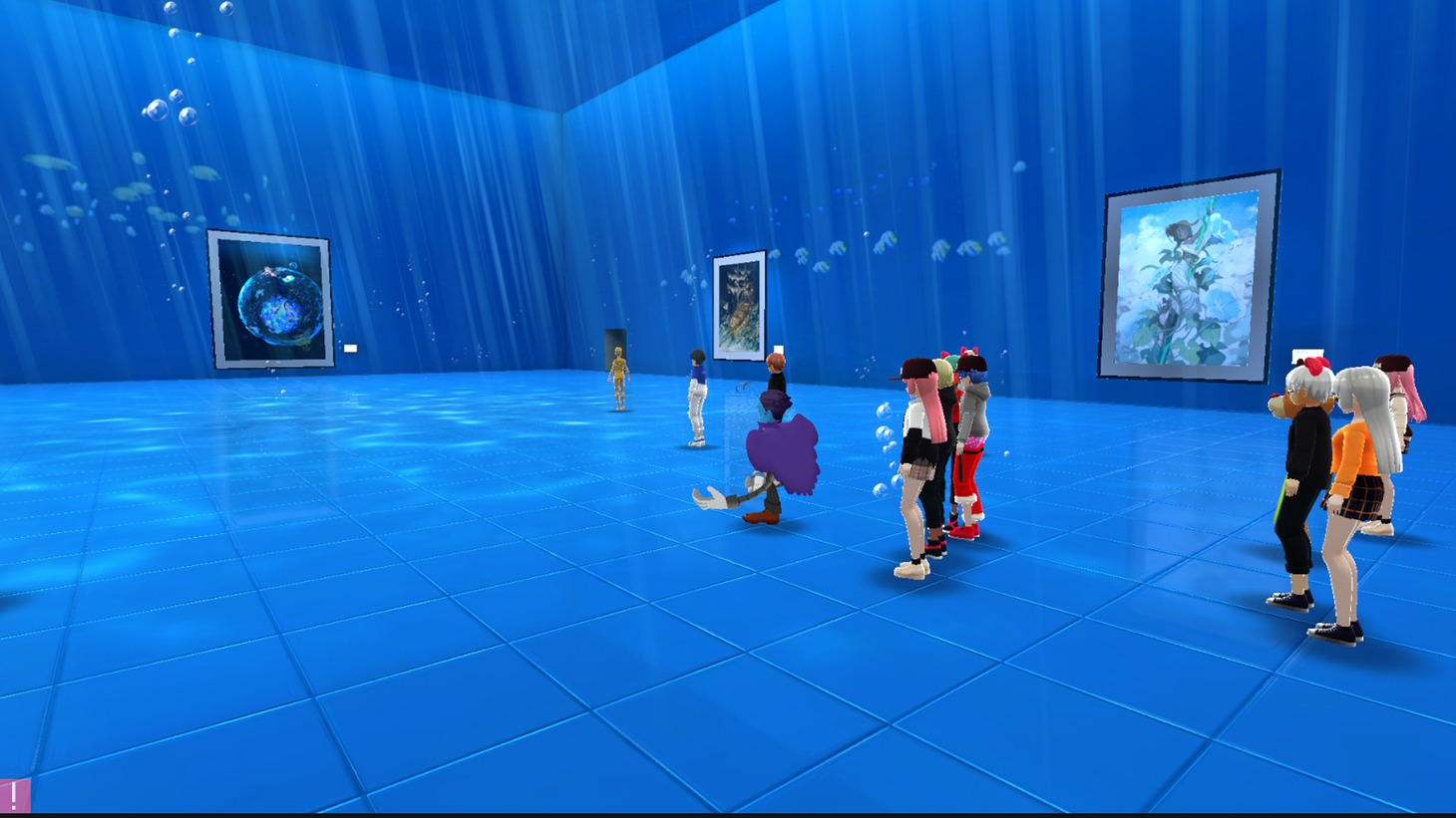 「METAVERSE WORLD」出水ぽすか参加時の様子。