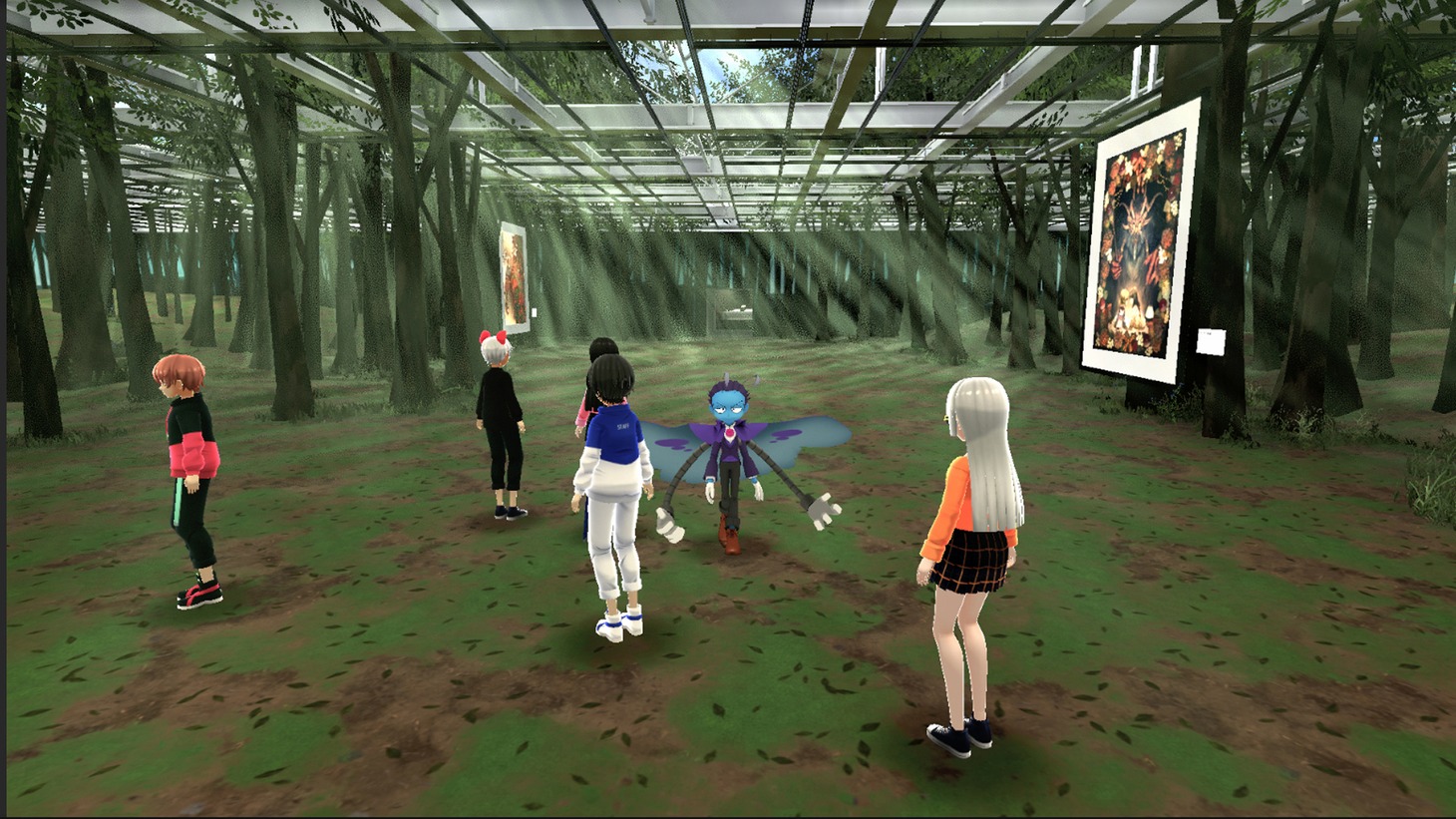 「METAVERSE WORLD」出水ぽすか参加時の様子。