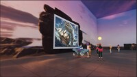 「METAVERSE WORLD」出水ぽすか参加時の様子。