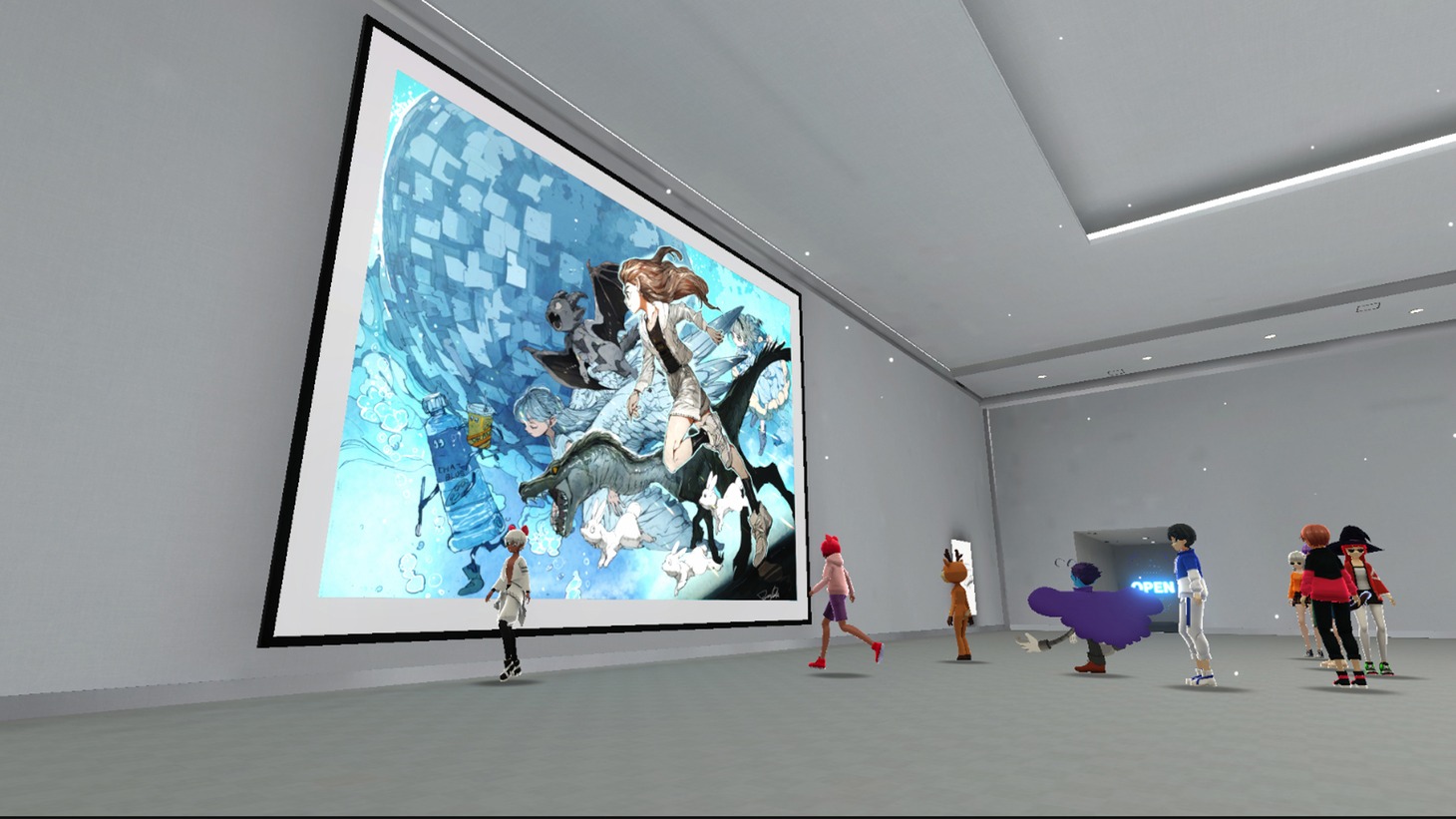 「METAVERSE WORLD」出水ぽすか参加時の様子。