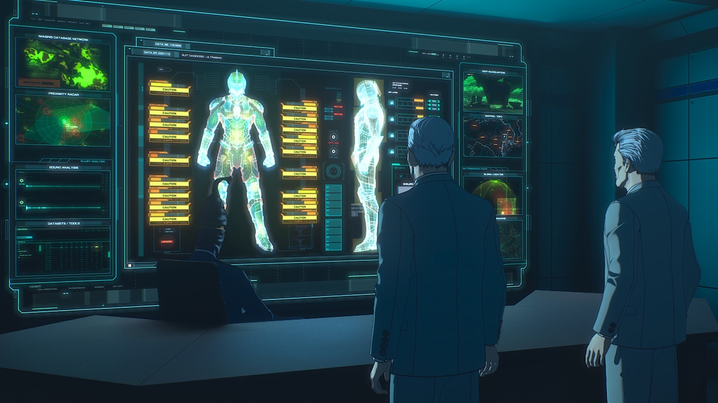 アニメ「ULTRAMAN」FINALシーズンの場面カット。