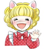 いがらしゆみこのプロフィールイラスト。