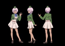 ターニャのキャラクタービジュアル。 (c)2023 このえ・田口ケンジ/小学館/「異世界 ワンターンキル姉さん」製作委員会