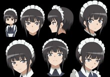 クオンのキャラクタービジュアル。 (c)2023 このえ・田口ケンジ/小学館/「異世界 ワンターンキル姉さん」製作委員会