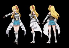 グローリアのキャラクタービジュアル。 (c)2023 このえ・田口ケンジ/小学館/「異世界 ワンターンキル姉さん」製作委員会