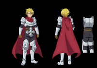 ジークフリートのキャラクタービジュアル。 (c)2023 このえ・田口ケンジ/小学館/「異世界 ワンターンキル姉さん」製作委員会