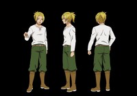 ジークフリートのキャラクタービジュアル。 (c)2023 このえ・田口ケンジ/小学館/「異世界 ワンターンキル姉さん」製作委員会