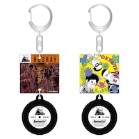 「レコード型キーホルダー」