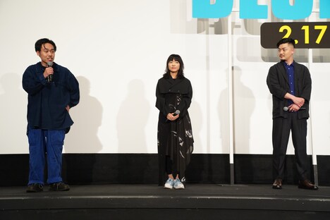 左から石若駿、上原ひろみ、馬場智章。