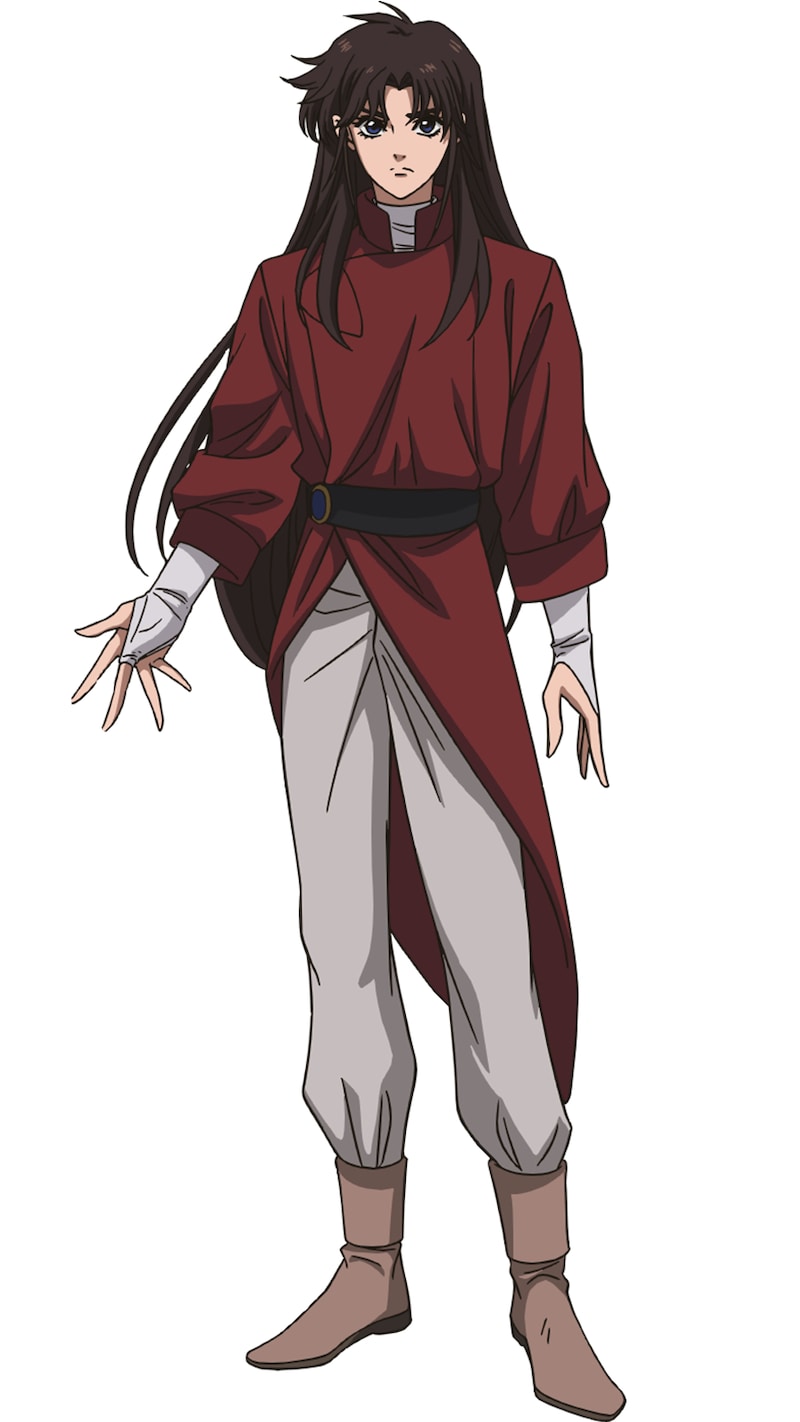 シェラ・イー・リー（CV：瀬戸麻沙美）。最後に十二魔戦将軍へ加わった吟遊詩人。竪琴で奏でる音楽は聴いた者に混乱、死などをもたらす。(c)萩原一至/集英社・BASTARD!! 製作委員会