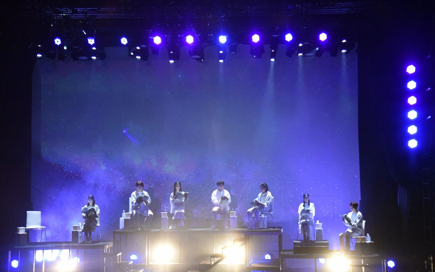 「-音読Stage- Story of Songs Track1 ORANGE RANGE」初日公演の様子。