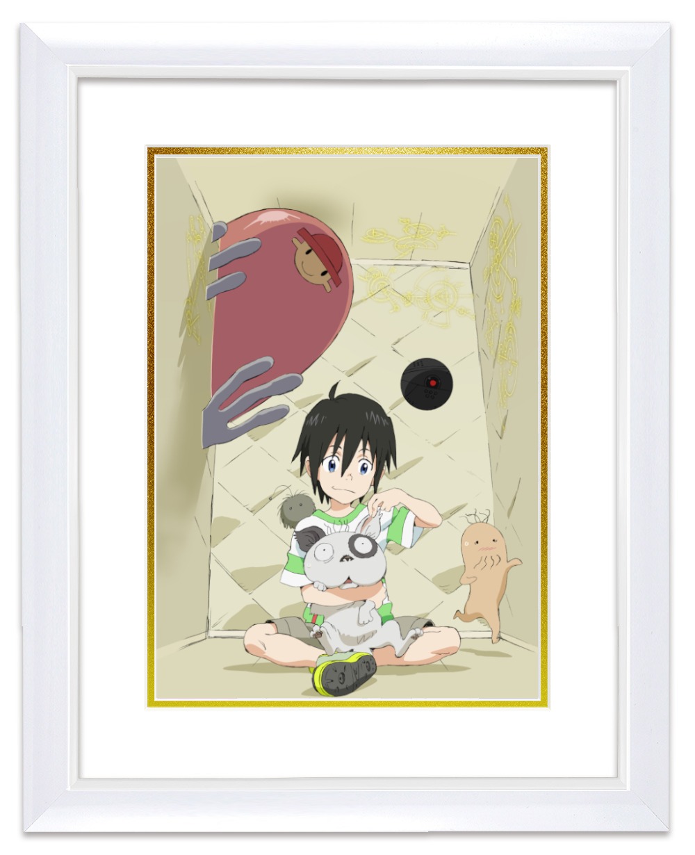 連動応募抽選キャンペーンで当たるキャラファイングラフのイメージ。(c)磯 光雄／徳間書店・電脳コイル製作委員会 (c)MITSUO ISO/avex pictures・地球外 少年少女製作委員会
