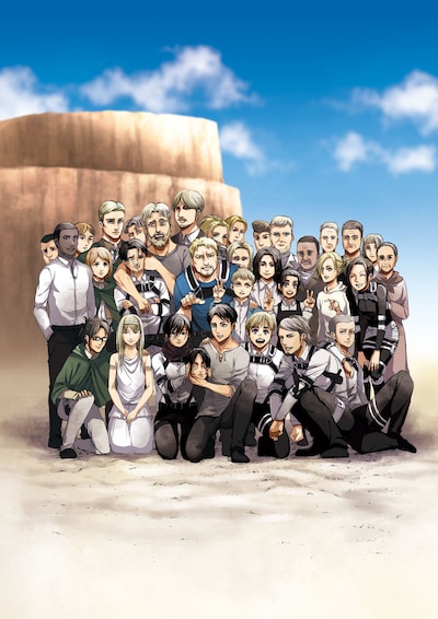 週間アクセスランキング1位の記事より、諫山創の描き下ろしイラスト。