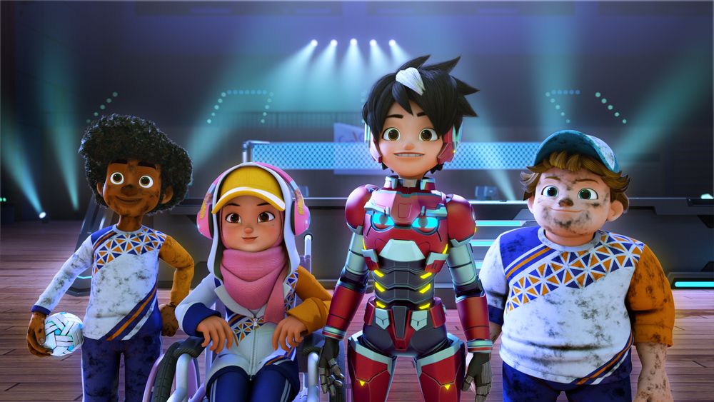 アニメ「メカアマト」より。(c)2022 Animonsta Studios Sdn. Bhd. All rights reserved.