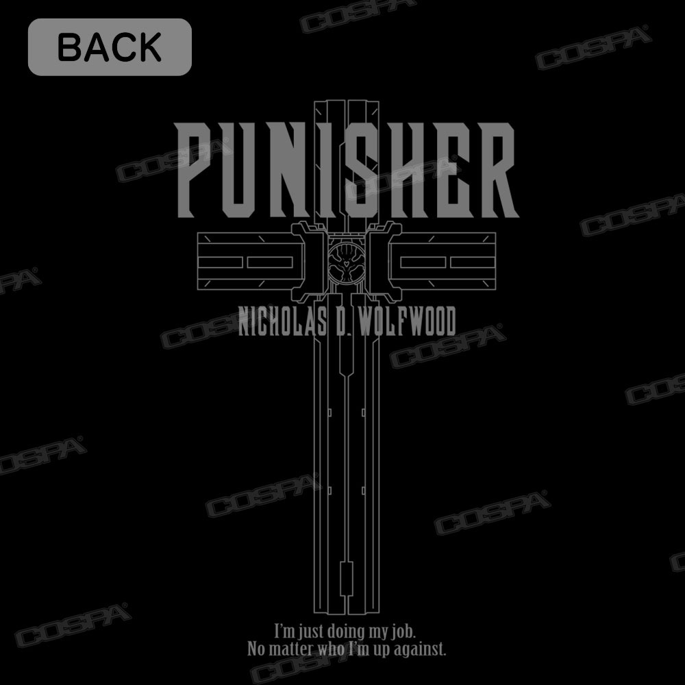 「ニコラス・D・ウルフウッド 薄手ドライパーカー」の背面プリント。