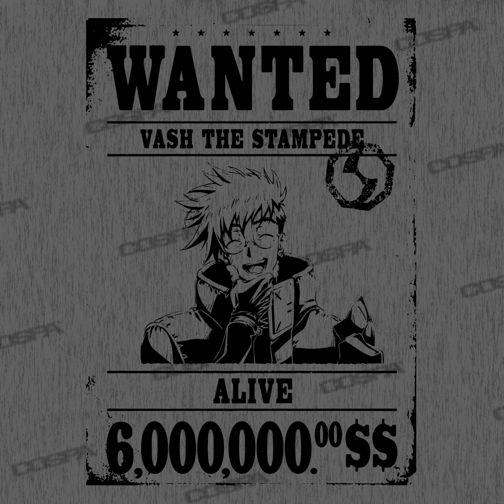 「ヴァッシュの手配書 2wayバックパック」の絵柄。