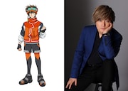 左からトムラ颯也、森久保祥太郎。トムラ颯也はいつも本気な17歳の少年。弟・ハルの病気を治すため、抜群の身体能力を活かして運び屋をしている。一獲千金を夢見て、エンターテインメントサバイバルゲーム「逃走中」に挑戦し、逃走成功を目指す。