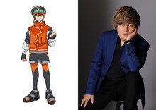 左からトムラ颯也、森久保祥太郎。トムラ颯也はいつも本気な17歳の少年。弟・ハルの病気を治すため、抜群の身体能力を活かして運び屋をしている。一獲千金を夢見て、エンターテインメントサバイバルゲーム「逃走中」に挑戦し、逃走成功を目指す。