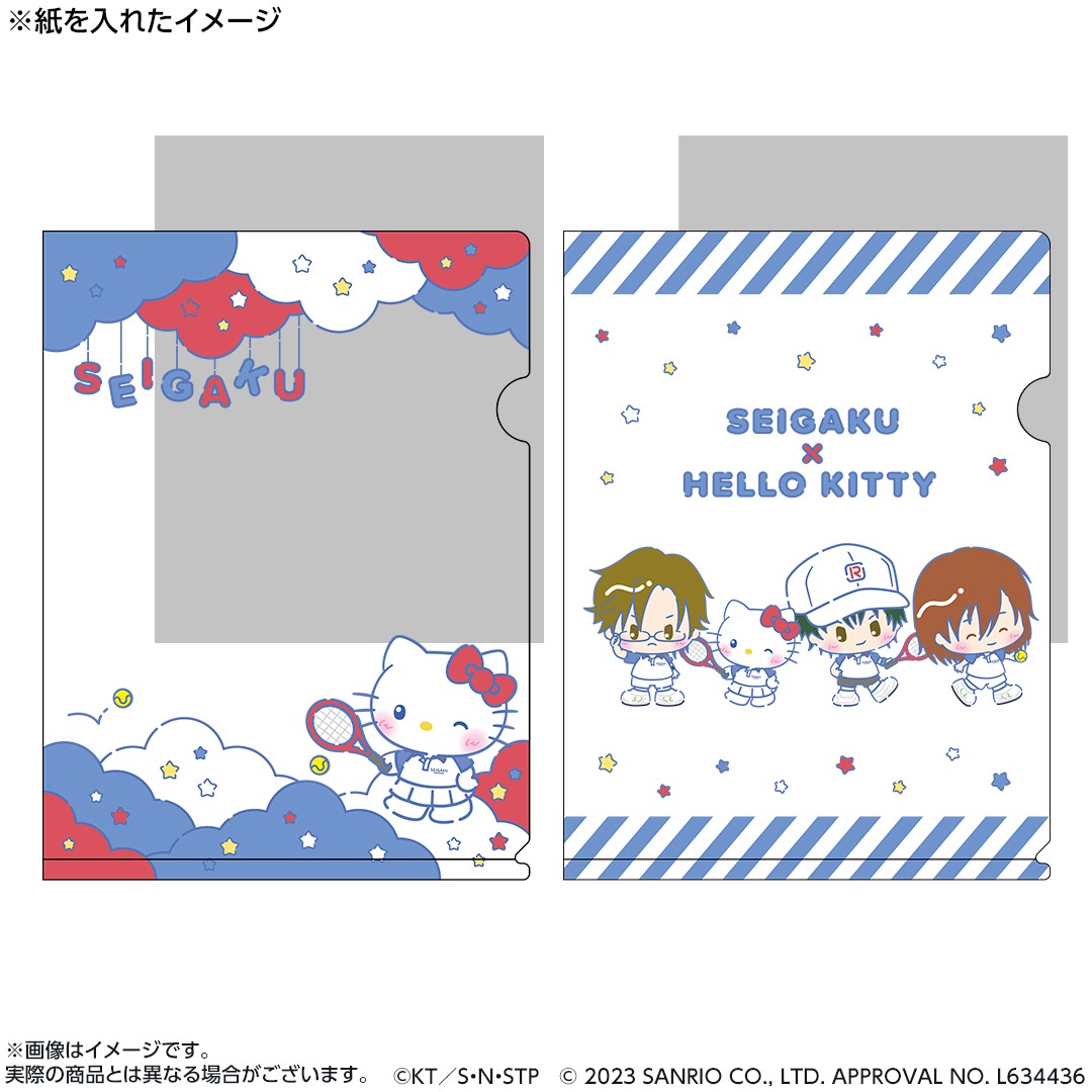 「新テニスの王子様×サンリオキャラクターズ-SERVICE PLAY！- A6クリアファイル2枚セット」
