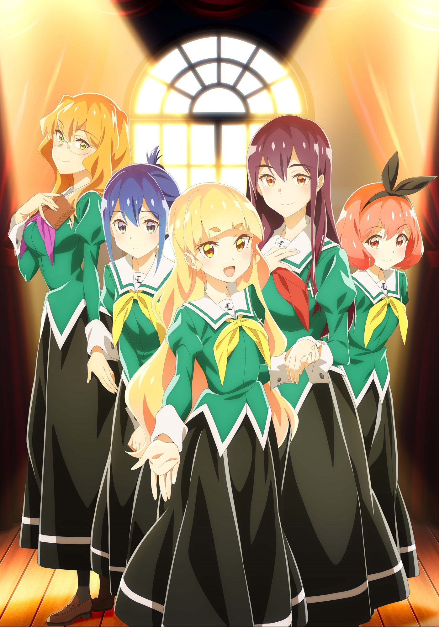TVアニメ「私の百合はお仕事です！」メインビジュアル（ロゴなし） (c)未幡・一迅社／私の百合は製作委員会です！ (c)未幡・一迅社／私の百合は製作委員会です！